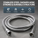 Cefito High-Pressure Shower Heads with Anti-burst 1.5m Hose & 304 S.S Rail, Ideal for Bathroom Upgrades and Pet Washing, 10 Inch Rain & 3-Function Combo