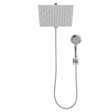 Cefito High-Pressure Rain Shower Head with Handheld, Gear-Lock Anti-Sag Arm for Family Spa, 12
