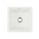 Cefito Kitchen Sink 38x38cm Granite Stone Sink Single Bowl White
