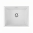 Cefito Kitchen Sink 55x45cm Granite Stone Sink Single Bowl White