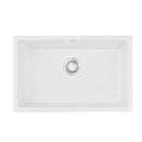 Cefito Kitchen Sink 70x45cm Granite Stone Sink Single Bowl White