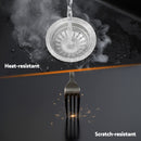Cefito Kitchen Sink 77x45cm Granite Stone Sink Double Bowl Black