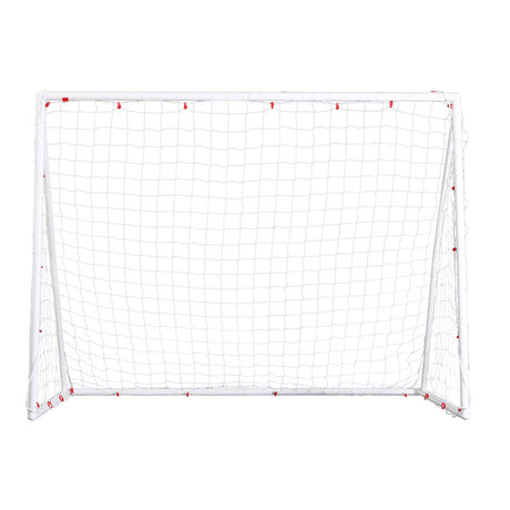 Everfit 8FT Soccer Football Goal Net UPVC Frame with PE Mesh Weatherproof Portable Goals for Backyard Training Competitive Play