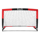 Everfit Pop Up Soccer Goal Nets Heavy Duty Portable Kids Training Set 2 Pcs Red