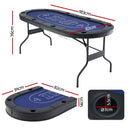 Poker Table Top Folding Poker Table 8 Player 183cm