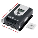 Giantz 50A MPPT Solar Charge Controller Auto 12V/24V Battery Regulator Bluetooth