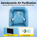 Giantz Inflatable Paint Booth 2.5X2.5X3M Inflatable Spray Booth with 550W Powerful Blower and Air Filter System, Round Roof with Light Hook, for Painting Bicycle, Motorcycle, Furniture Refinishing DIY