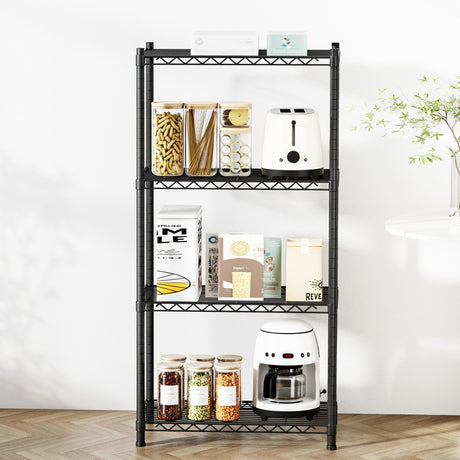 Artiss 4-Tier Shelving Unit Adjustable Garage Storage Shelves Kitchen Rack Steel
