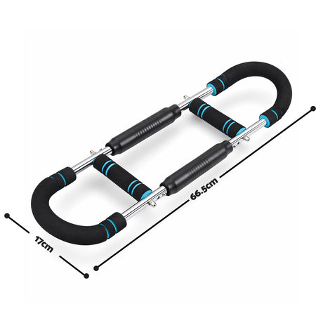 Everfit Twister Arm Exerciser 60-90lb Adjustable Chest Workout Equipment Home Gym Fitness
