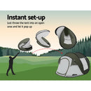 Weisshorn Instant Up Camping Tent 4-5 Person Pop up Tents Family Hiking Beach Dome