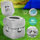 Weisshorn 22L Portable Camping Toilet Shower Tent Changing Room Outdoor Loo Set