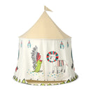 Keezi Kids Play Tent Playhouse Castle with Window Flag Carry Bag 115cmx115cm