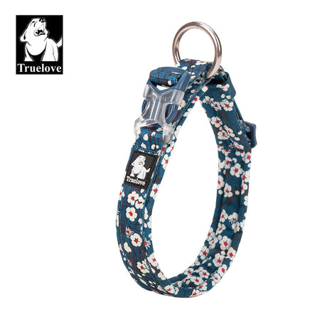 True Love Floral Dog Collar - Blue, 2XL-1962324872667467776