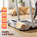 Everfit 3 in 1 Walking Pad Treadmill 12% Incline Foldable Under Desk Treadmills for Home Gym With 38cm Wide Belt Silver