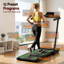 Everfit 3 in 1 Walking Pad Treadmill With Led Lights Foldable Under Desk Treadmills for Home Gym 40cm Wide Belt Black
