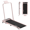Everfit 3 in 1 Walking Pad Treadmill 12% Incline Foldable Under Desk Treadmills for Home Gym With 40cm Wide Belt Pink