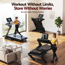 Everfit 500mm Wide Belt Treadmill 30% Auto Incline Foldable Treadmills for Home with LED Lights