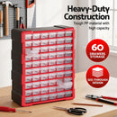 Giantz 60-Drawer Tool Storage Cabinet, Anti-Drop Hardware Organizer Storage Box