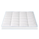Giselle Bedding 1500GSM Bamboo Pillowtop Mattress Topper 10cm Thick Pad for Back Pain Relief, High Loft Cooling Underlay for Dorm & Guest Bed, 45cm Deep Pocket Double