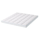 Giselle Bedding 1500GSM Bamboo Pillowtop Mattress Topper 10cm Thick Pad for Back Pain Relief, High Loft Cooling Underlay for Dorm & Guest Bed, 45cm Deep Pocket King