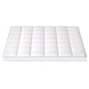 Giselle Bedding 1500GSM Bamboo Pillowtop Mattress Topper 10cm Thick Pad for Back Pain Relief, High Loft Cooling Underlay for Dorm & Guest Bed, 45cm Deep Pocket King