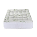 Giselle Bedding 1500GSM Pillowtop Mattress Topper Bamboo Mattress Pad for Back Pain Relief Washable 11cm Thick Bed Cover with 45cm Deep Pocket Double