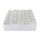 Giselle Bedding 1500GSM Pillowtop Mattress Topper Bamboo Mattress Pad for Back Pain Relief Washable 11cm Thick Bed Cover with 45cm Deep Pocket Queen