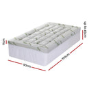 Giselle Bedding 1500GSM Pillowtop Mattress Topper Bamboo Mattress Pad for Back Pain Relief Washable 11cm Thick Bed Cover with 45cm Deep Pocket Single