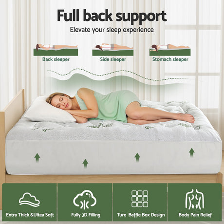Giselle Mattress Topper 5cm Pillowtop toppers Bamboo King