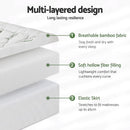 Giselle Mattress Topper 5cm Pillowtop toppers Bamboo Single