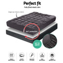 Giselle Bedding Mattress Topper Pillowtop Bamboo Charcoal Single