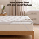 Giselle Double Pillow Top Mattress Topper 1300GSM White Duck Feather For Old Bed Upgrade 5cm Thick