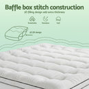 Giselle Bedding King Mattress Topper 5cm Coral Fleece
