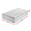 Giselle Bedding King Single Mattress Topper 5cm Coral Fleece