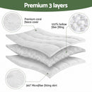 Giselle Bedding King Single Mattress Topper 5cm Coral Fleece