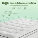 Giselle Bedding King Single Mattress Topper 5cm Coral Fleece