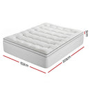 Giselle Bedding Queen Mattress Topper 5cm Coral Fleece