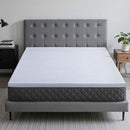Giselle Bedding Natural Latex Mattress Topper, 7-Zone Pressure Relief Bed Pad for Back Pain, Ice Silk Cooling Cover for Hot Sleepers, 5cm Firm Support, Double