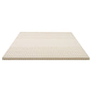Giselle Bedding Latex Mattress Topper, 5cm Thick Cooling Bed Pad for Side Sleepers Pain Relief, 7 Zone Foldable Mat with Washable Cover for Guest Room Bedroom King