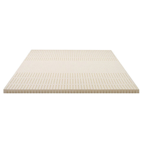 Giselle Bedding Latex Mattress Topper, 5cm Thick Cooling Bed Pad for Side Sleepers Pain Relief, 7 Zone Foldable Mat with Washable Cover for Guest Room Bedroom King