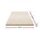 Giselle Bedding Latex Mattress Topper 7.5cm King Single