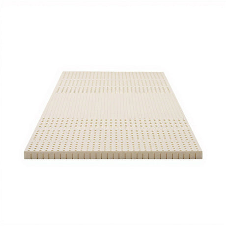 Giselle Bedding Latex Mattress Topper, 5cm Thick Cooling Bed Pad for Side Sleepers Pain Relief, 7 Zone Foldable Mat with Washable Cover for Guest Room Bedroom Single