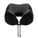Wanderlite Travel Pillow for Airplanes Memory Foam Neck Pillows for Traveling, Soft & Washable Cover with Storage Bag, Portable Plane Accessories for Airplanes Offices Cars, Black