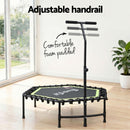 Everfit 48inch Hexagon Fitness Trampoline Rebounder Adjustable Handrail Green