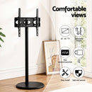 Artiss 32-55 Inch Mobile TV Stand with Wheels Height & Tilt Adjustable Floor Mount