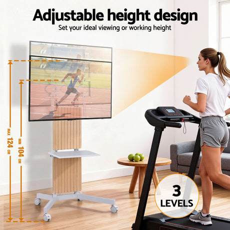 Artiss Mobile TV Floor Stand for 32-65
