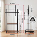 Artiss Mobile TV Stand for 40-100 Inch TVs Cart with Wheels Adjustable Shelves