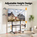 Artiss Mobile TV Stand for 40-100 Inch TVs Cart with Wheels Adjustable Shelves