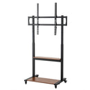Artiss Mobile TV Stand for 40-100 Inch TVs Cart with Wheels Adjustable Shelves