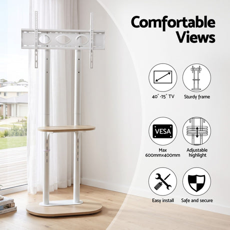 Artiss Mobile TV Floor Stand 40-75